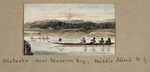 Pearse, John, 1808-1882 :[New Zealand coastal views, 1854 - 1856] Motueka, near Massacre Bay, Middle Island.