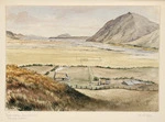 Rees, William Gilbert, 1827-1898 :Lake Tekapo looking south from Richmond old station. Oct 12th 1884.