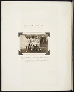 Photograph showing Jack Lovelock with other athletes at Harvard University