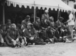 Maori leaders at the meeting of Raukawa meeting house, Otaki, Kapiti Coast - Photograph taken by Charles Percy Samuel Boyer