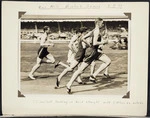 Photograph of Jack Lovelock and others running in the British Games mile at White City Stadium