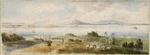 Williams, Edward Arthur 1824-1898 :Auckland harbour & isles (from the Domain), New Zealand 1864