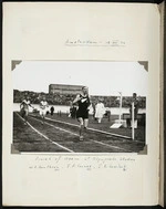 Photograph of Jack Lovelock winning a 1500 metres race at Amsterdam
