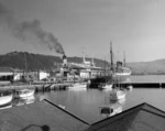 Overseas terminal, Wellington, with the ships Rangatira and Southern Cross