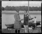New Zealand rower Darcy Hadfield and Colonel Gosforth in London