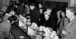 Weigel, William George, 1890-1980: Serving counter at the Christchurch railway station refreshment rooms