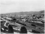 Overlooking Taumarunui town and railway yards