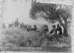 South African troops waiting for the enemy, during the South African War - Photograph taken by Van Nes