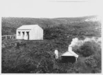 Scene at the foot of the northern slope of Tongariro, with Ketetahi Hut