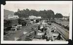 Two men posing at Ngongotaha timber yard