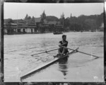 New Zealand single sculler Darcy Hadfield at the Royal Henley Peace Regatta, England
