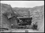 Steam digger at the Silverstream Brick and Tile Company, Upper Hutt, Wellington