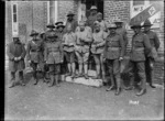 New Zealand and French soldiers at the No. 3 New Zealand Field Ambulance, World War I