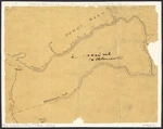 [Creator unknown] :[Sketch of block for special settlement at Te Pohue (?) Hawkes Bay [ms map]. [186-?]