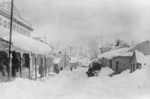 Street scene with snow, St Bathans, Central Otago - Photograph taken by F M Pyle