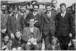 Students on the roof of Banks College, The Terrace, Wellington