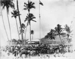 Raising the German flag, Samoa, 1 March 1900