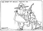 Bromhead, Peter, 1933- :The Spirit of ANZAC marches on...The NAFTA frontline. Auckland Star, 26 April 1978.