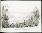 Spratt, Henry Thomas, b 1827 :Lake Terawera looking down from Wairoa. [1860s?]