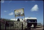 Nambassa Festival sign at entrance to farm