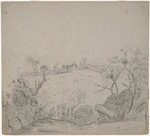 [Gilbert, George Channing] 1838-1913 :[House in a clearing at Omata / G C Gilbert [ca 1860]
