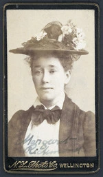 Portrait of Margaret Richmond - Photograph taken by the New Zealand Photographic Company