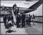Arrival of first Vickers Viscount for NAC at Whenuapai