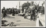 Deck scene, with passengers, on the ship Tees, Chatham Islands - Photographer unidentified
