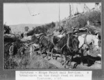 Broken down mail cart, Mount Florence, Southland Region