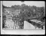 Makatote viaduct under construction, Ruapehu district - Photograph taken by the Weekly Press