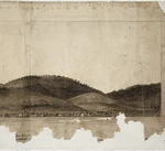 Severn, Henry A :Sketch panorama of Thames Goldfield [Section seven of seven]. - [1875?]