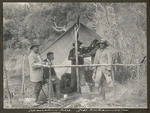 Camp at Opourahine Inlet, Lake Waikaremoana