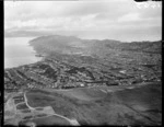 Aerial view of Rongotai and Miramar, Wellington