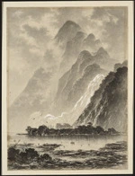 [Moreton, Samuel Horatio] 1845?-1921 :Bowen Falls, head of Milford Sound. [ca 1900].
