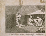 Artist unknown :Das Innere einer Hutte auf Nukahiva [1804. Frankfurt, Friedrich Wilmans, 1812?]