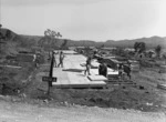 Works Services men constructing the 4th General Hospital at Dumbea, New Caledonia, during World War II