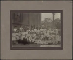 Group photograph of Mary Richmond with children
