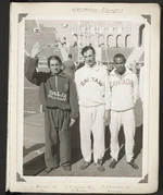 Photograph - Beccali, Cornes and Edwards after 1500 metres, 1932 Olympics