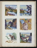 Drawbridge, John Boys, 1930-2005 :Lake Wanaka. Mt Aspiring. Aspinall's. Packing. Horses. Hell's Gates. [1949]
