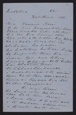 To Governor Grey from Henare Tekau, at Matatera