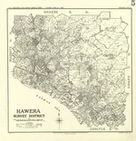 New Zealand. Department of Lands and Survey : New Zealand Cadastral Map - Survey District Series - Hawera Survey District [map with ms annotations]. Third edition, 1 Jan 1953