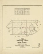 New Zealand. General Survey Office : Map of the Tuhirangi Meridional Circuit and Survey Districts [map with ms annotations]. 1877