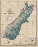 New Zealand. Department of Lands and Survey : South Island (Te Wai-Pounamu) New Zealand - showing the state of the public surveys [map with ms annotations]. 1911