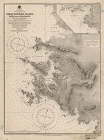 Great Britain. Hydrographic Office :Great Barrier Island - Ports and anchorages. [map]. 1906