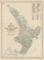 New Zealand. Department of Lands and Survey : North Island (Te Ika-a-Maui) New Zealand - showing waterfalls for electric power, and catchment areas of the principal New Zealand rivers [map with ms annotations]. 1904
