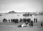 Mourners at Island Bay, Wellington