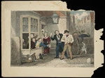 Artist unknown :[A happy young man is persuaded by companions to go into a tavern. Between 1750 and 1800]