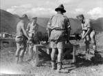 Works Services men constructing the 4th General Hospital at Dumbea, New Caledonia, during World War II