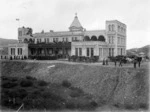 Our Lady's Home of Compassion and crowd, Island Bay, Wellington