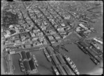 Aerial view of Auckland City and wharves